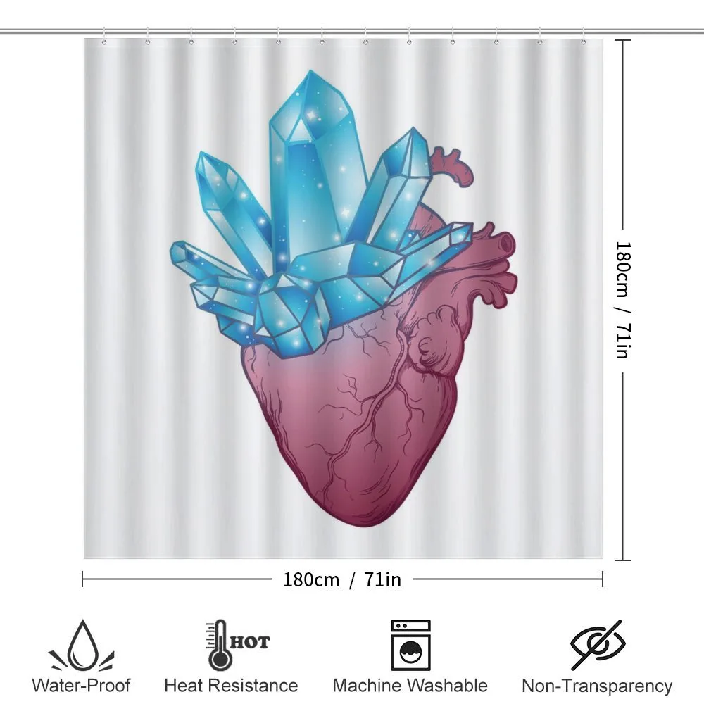 Crystal Growing from Heart — Detail 2