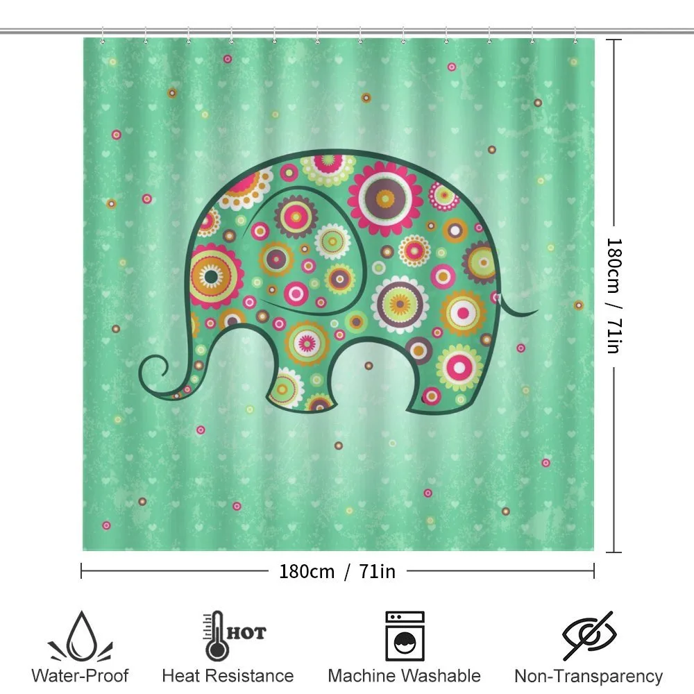Elephant with Flowers — Detail 2
