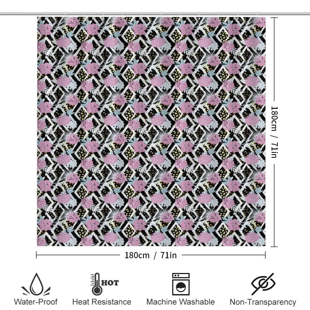 Grunge Blossoms Pattern — Detail 2