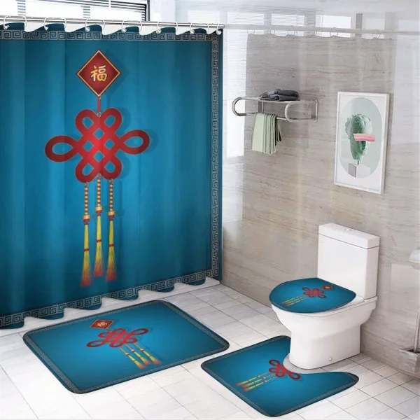 Hanging Knot on a shower curtain