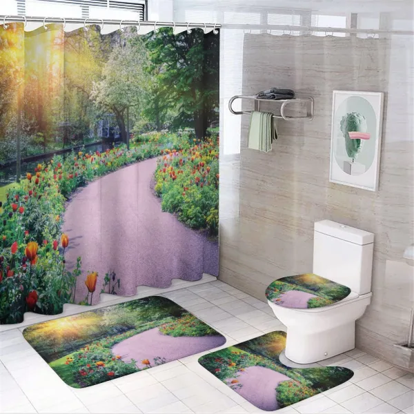 Keukenhof Netherlands on a shower curtain