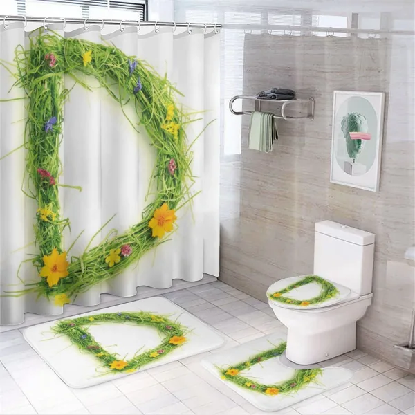 Little Florets Garden on a shower curtain
