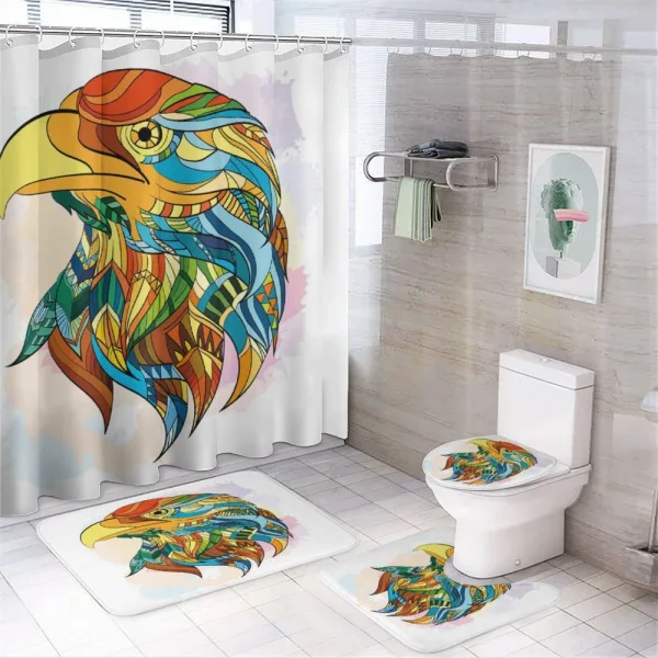 Oriental Animal on a shower curtain