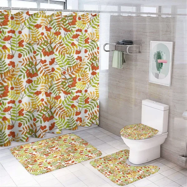 Rural Plants Wilderness on a shower curtain