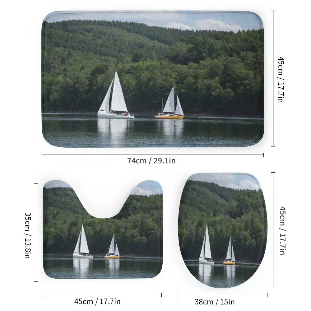 Sailboats on a Lake — Detail 1