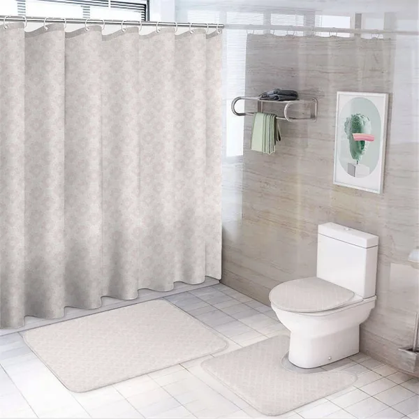 Simple Delicate Floral Art on a shower curtain