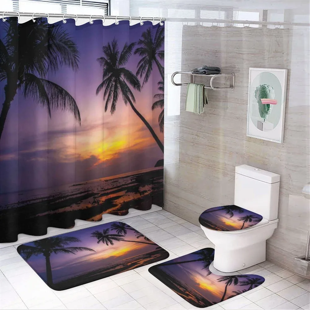 Vivid Twilight Palm Trees — Your design