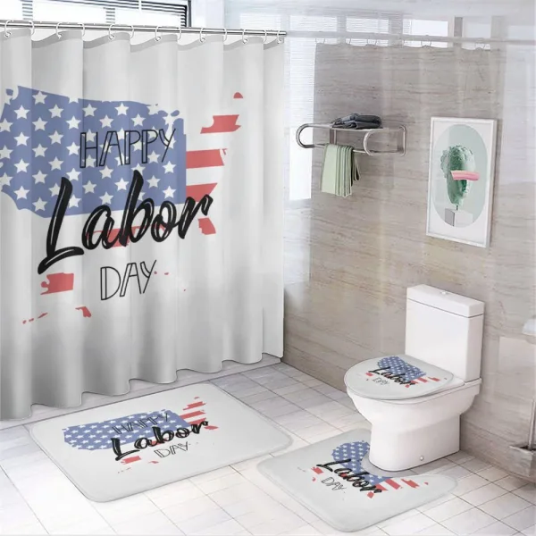 American Holiday Concept on a shower curtain