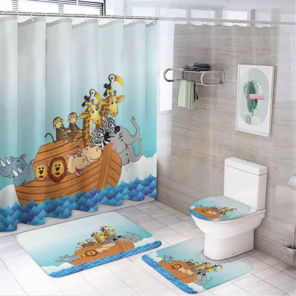 Ark Animal Couples on a shower curtain