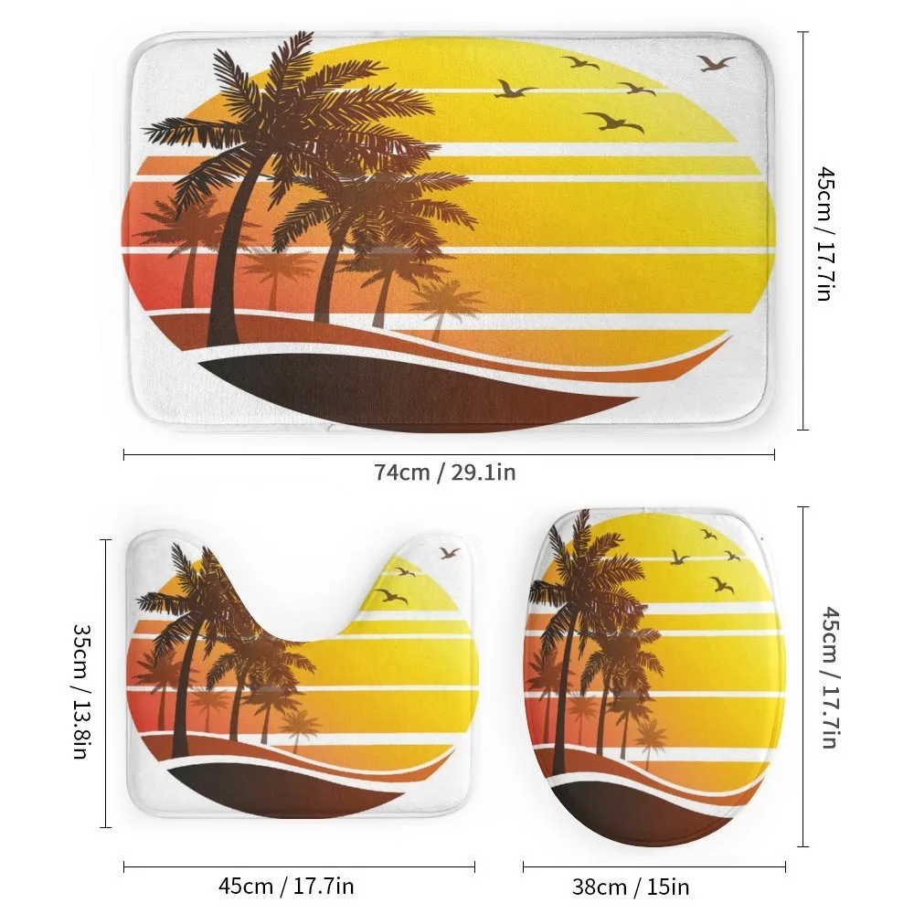 Beach Palm Trees Birds — Detail 1