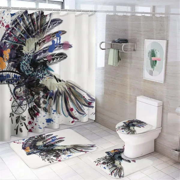Boho Fashion Theme on a shower curtain