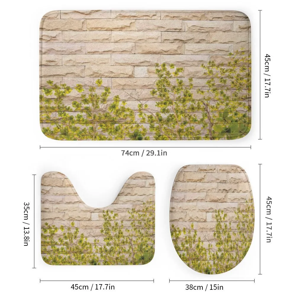 Brick Wall with Leaf — Detail 1