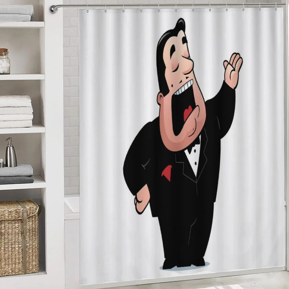 Cartoon Singer Man in Smokin — Detail 4