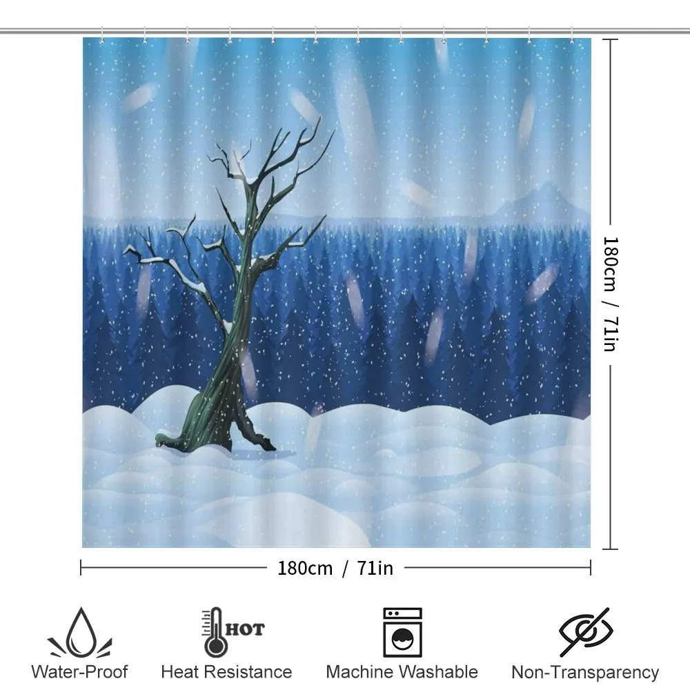 Cold Snowy Landscape — Detail 2
