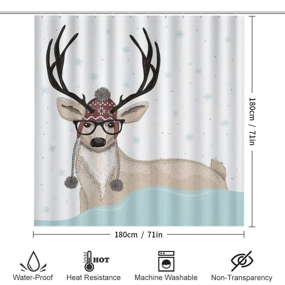 Hipster Deer with Glasses — Detail 2