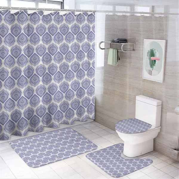 Medieval Motifs on a shower curtain