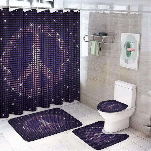 Peace Sign on a shower curtain