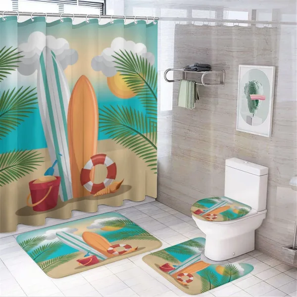 Summer Holiday Fun on a shower curtain