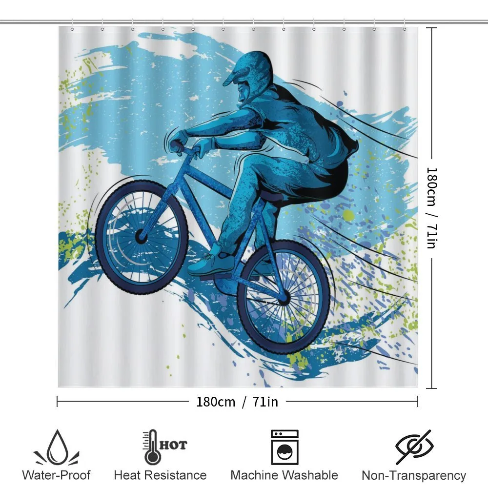 Bicyclist Color Splashes — Detail 2