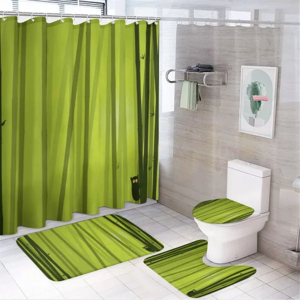 Botanical Wild Animal on a shower curtain