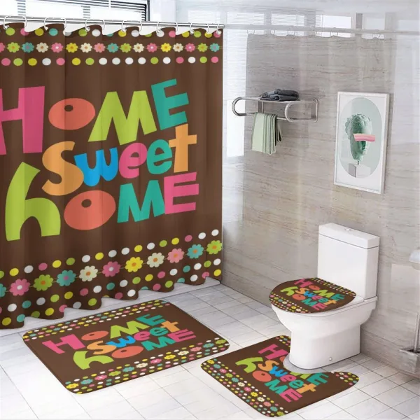 Colorful Funky on a shower curtain