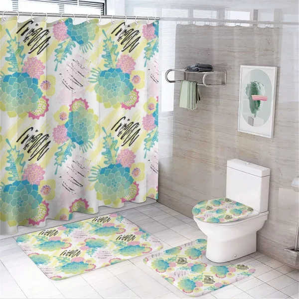 Flourish Foliage Summer on a shower curtain