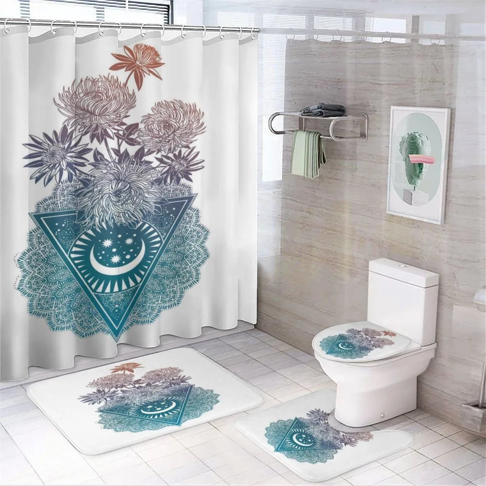 Flowers Moon and Lace Motif — Your design