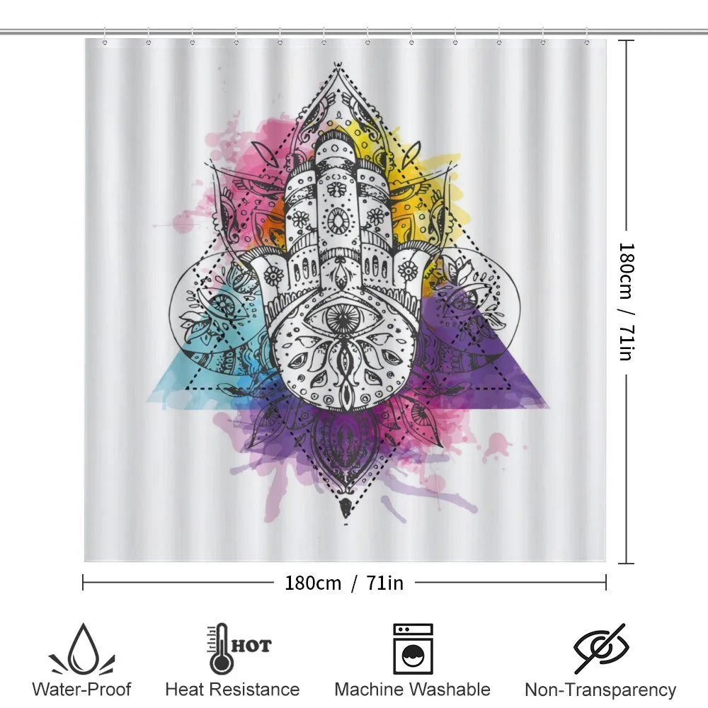 Hamsa Triangle Art — Detail 2
