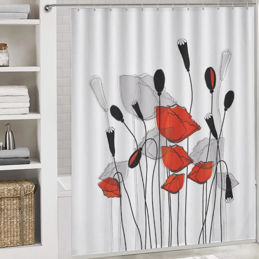 Hand Drawn Poppy Flowers — Detail 4