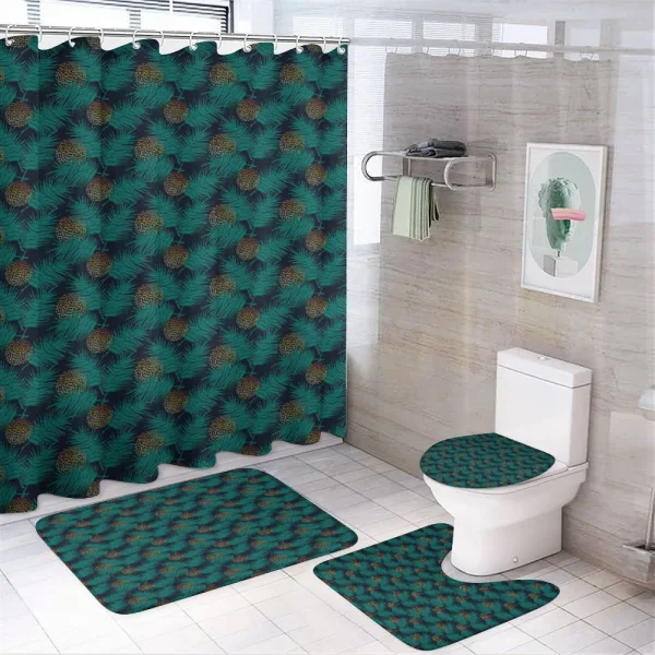 Hawaii with Palm Trees on a shower curtain