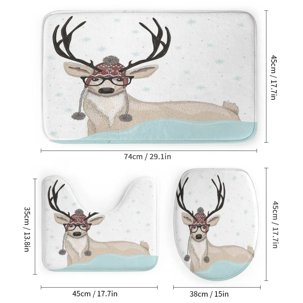 Hipster Deer with Glasses — Detail 1