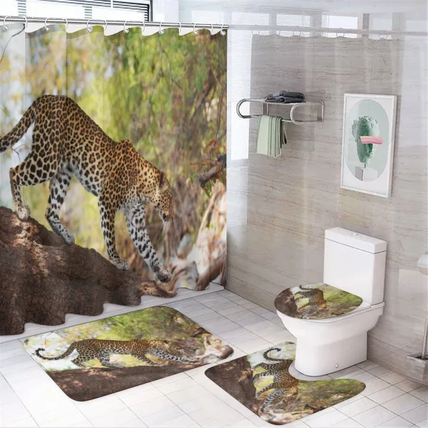 Leopard Tree Nature Reserve on a shower curtain