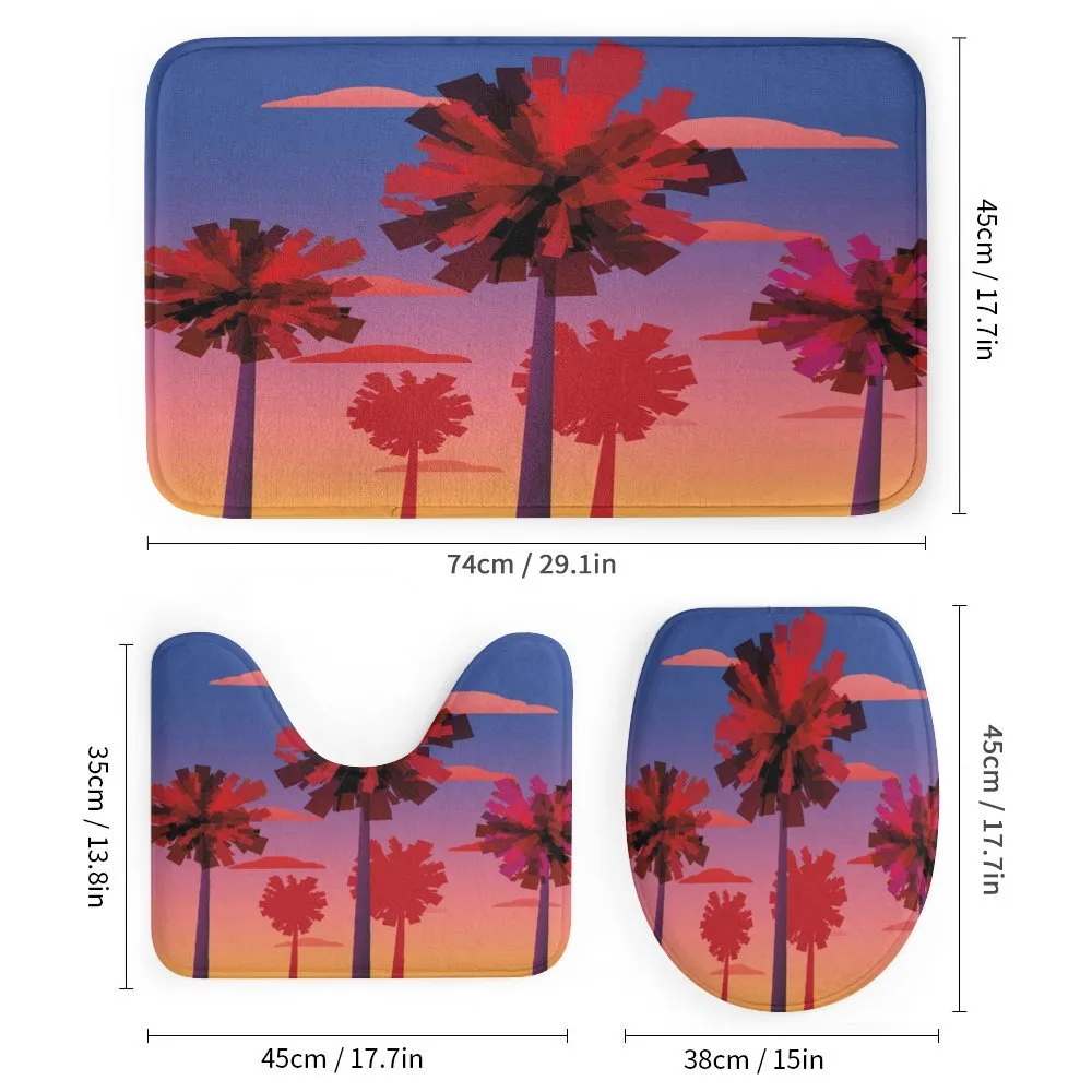 Modern Sunset Tropic Trees — Detail 1