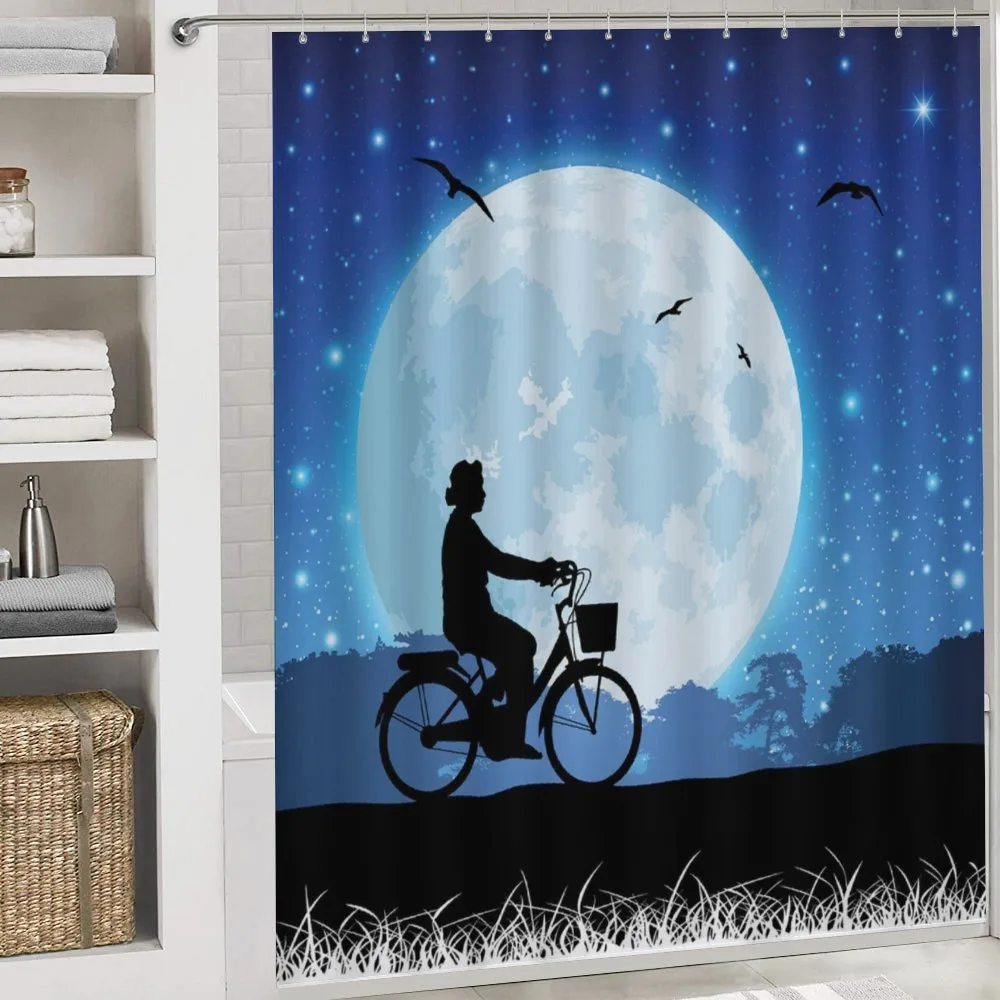 Person Rides Bicycle Night — Detail 4