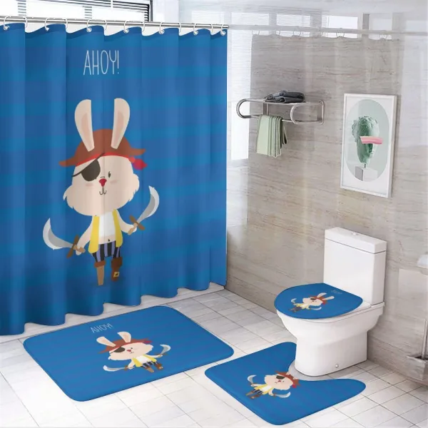 Pirate Eye Patch on a shower curtain