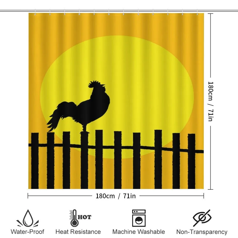 Rooster Silhouette Sunrise — Detail 2