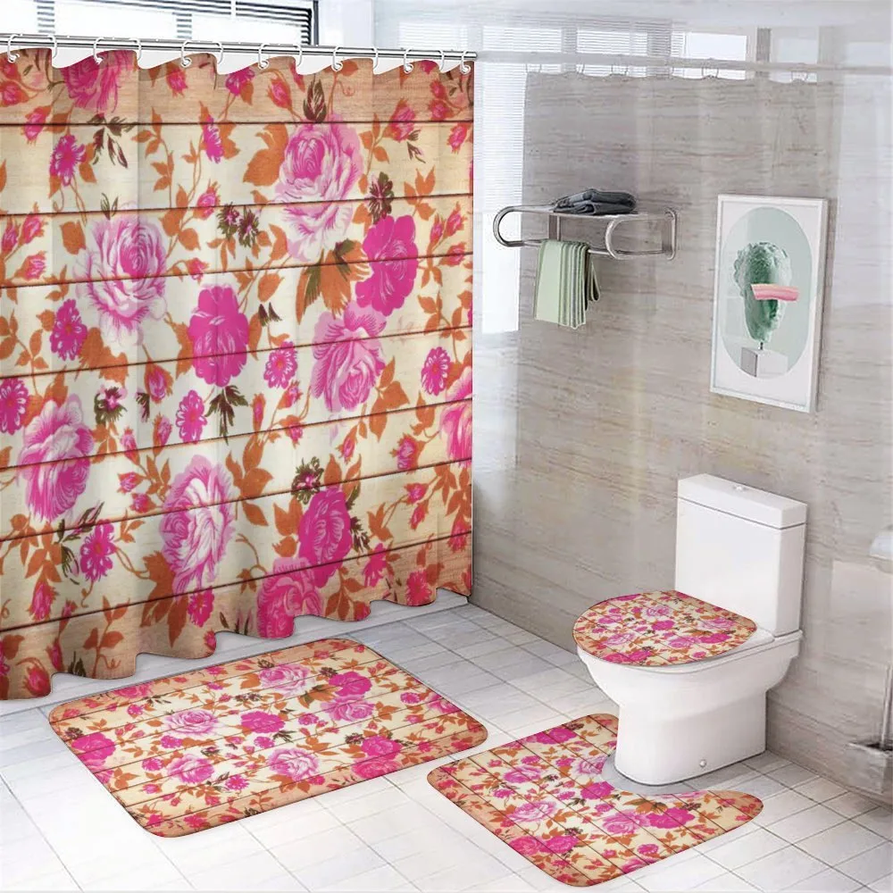 Roses on Wood Backdrop — Your design