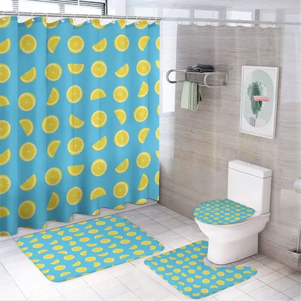 Slices Summer Sun on a shower curtain