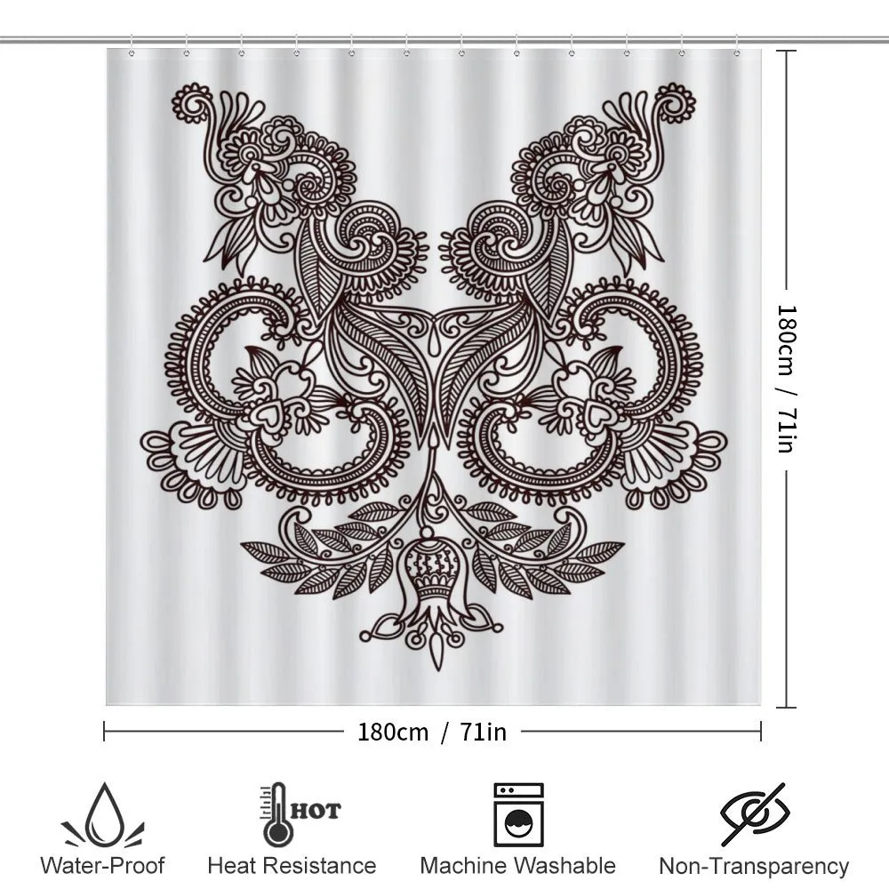 Symmetrical Doodle Style Motif — Detail 2