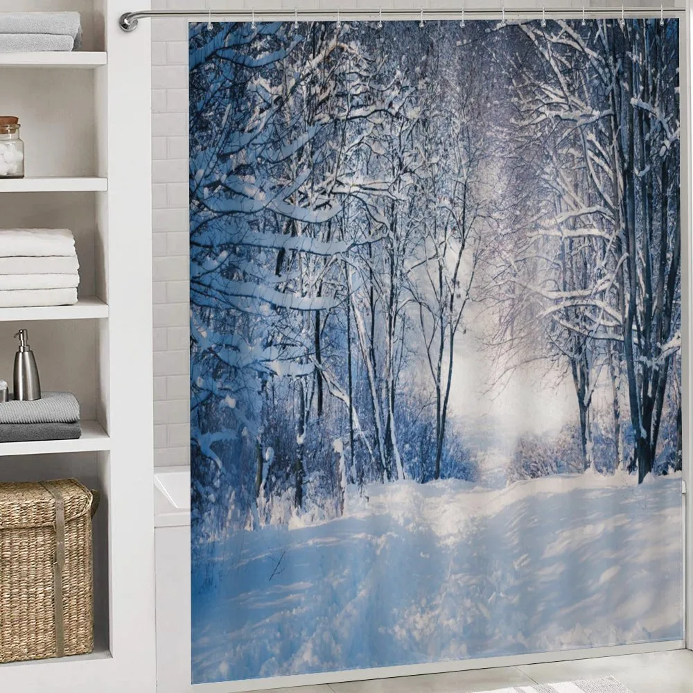 Alley in Snowy Forest — Detail 4
