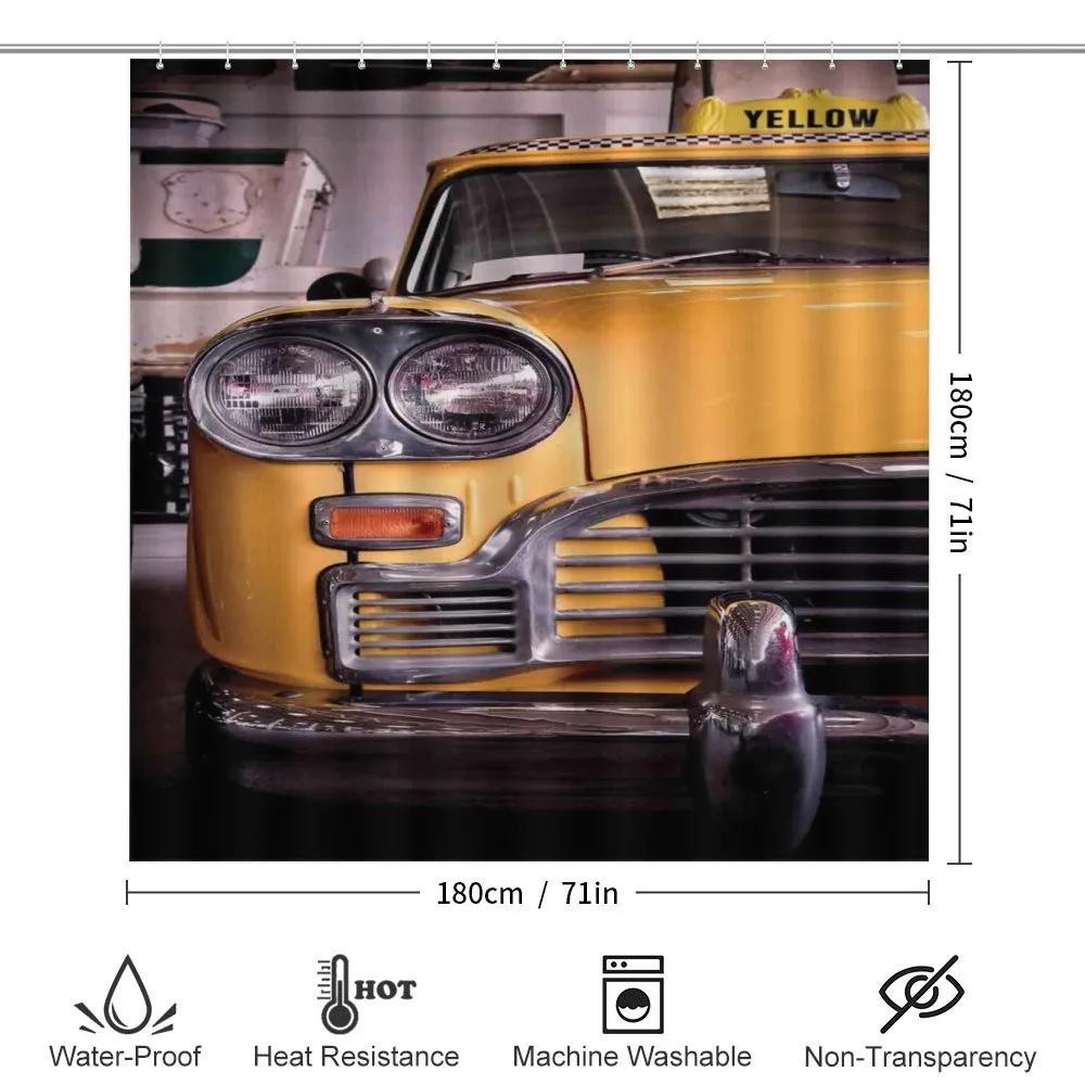 Antique Yellow Taxi — Detail 2