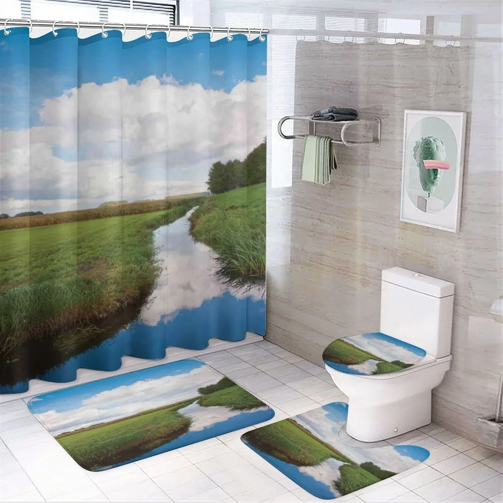Calm River Meadow Trees — Your design