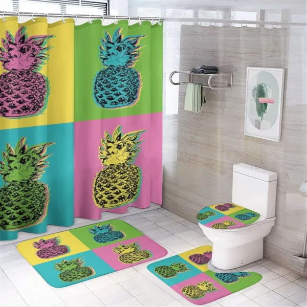 Colorful Summer Pop Art on a shower curtain