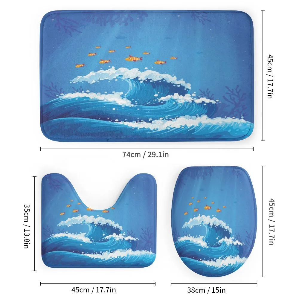 Fish and Wave in Ocean — Detail 1