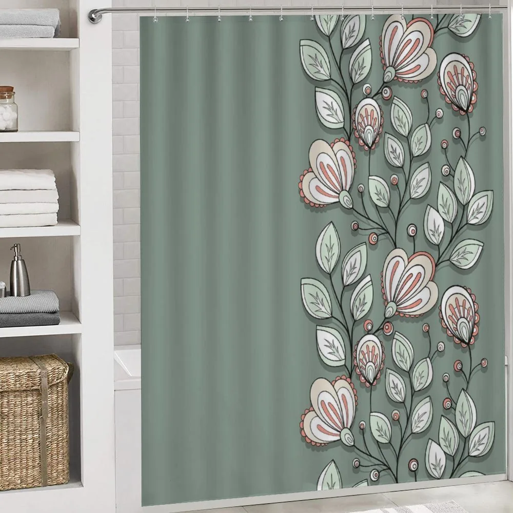 Flowers and Leaves Graphic — Detail 4