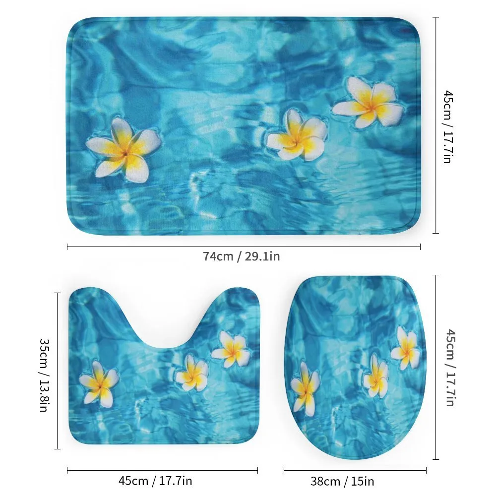 Frangipani Flower Aqua — Detail 1