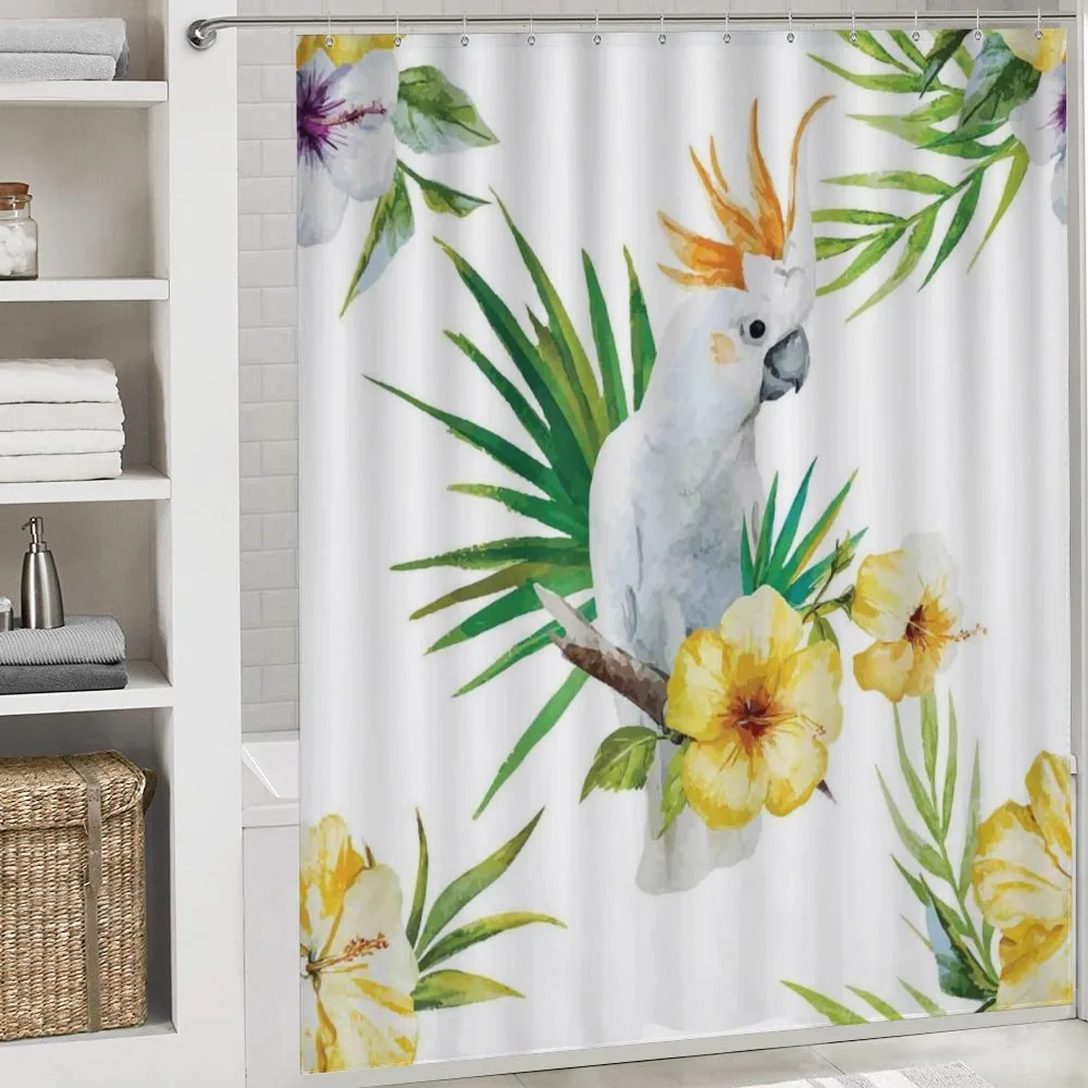 Hibiscus with Wild Birds — Detail 4