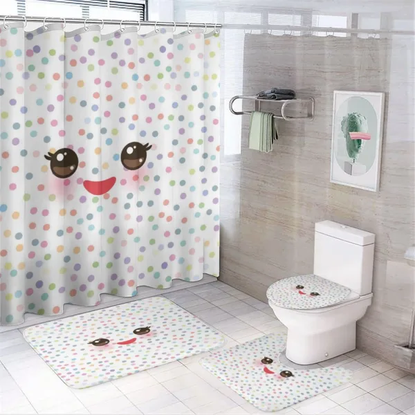 Kawaii Funny Muzzle on a shower curtain