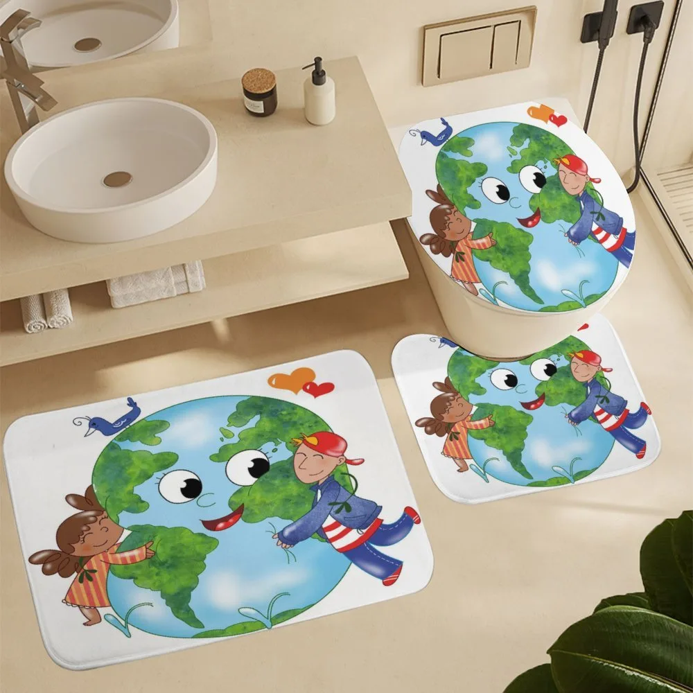 Kids Hugging Planet — Detail 5