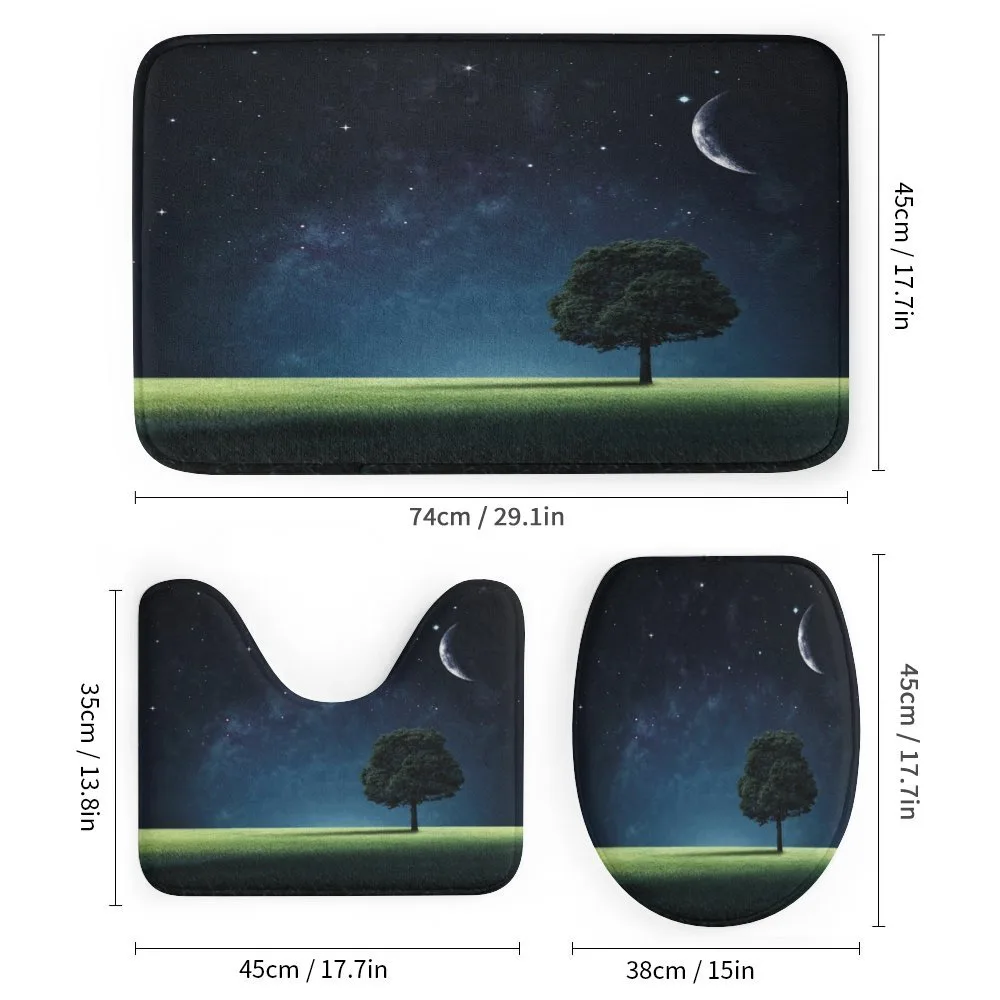Lonely Tree Crescent Moon — Detail 1